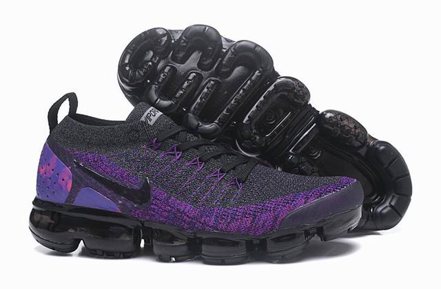 Nike Air Vapormax Women's Running Shoes Purple Black-06